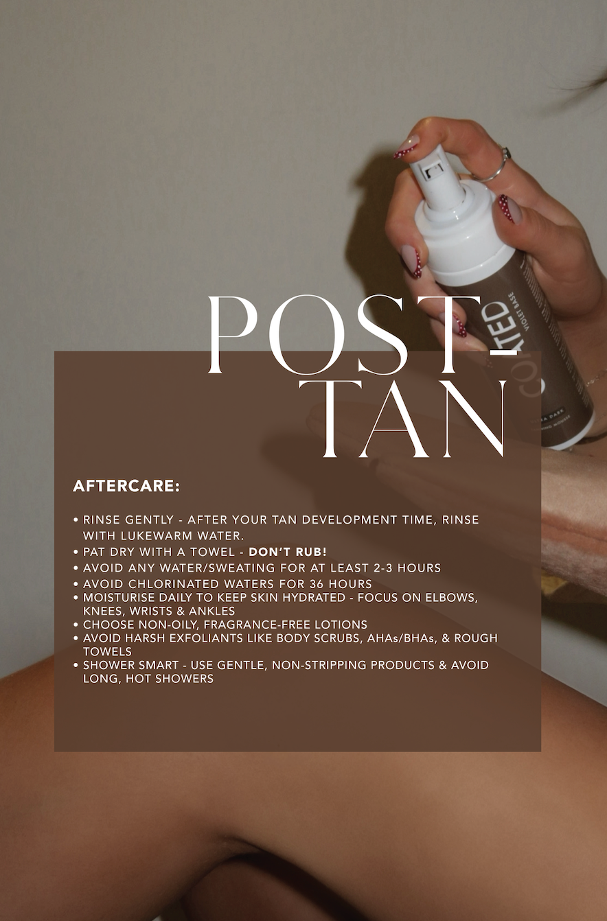 YOUR POST-TAN AFTERCARE GUIDE: HOW TO LOCK IN YOUR GLOW