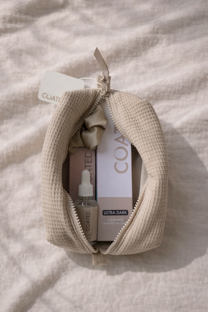 Waffle Cosmetic Bag – Latte
