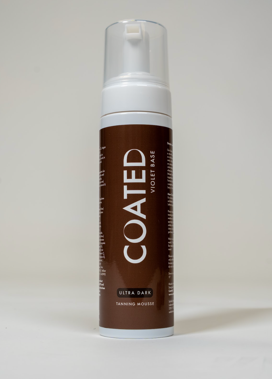 COATED Violet Base Self-Tan Mousse for neutral and olive skin tones