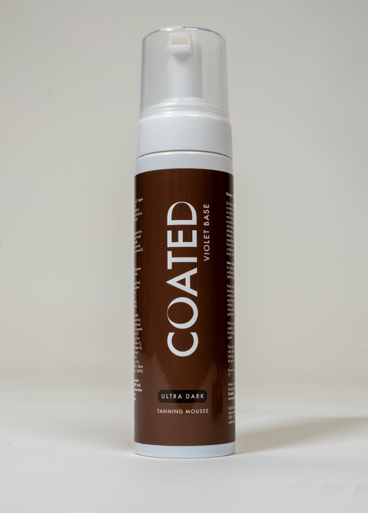 COATED Violet Base Self-Tan Mousse for neutral and olive skin tones
