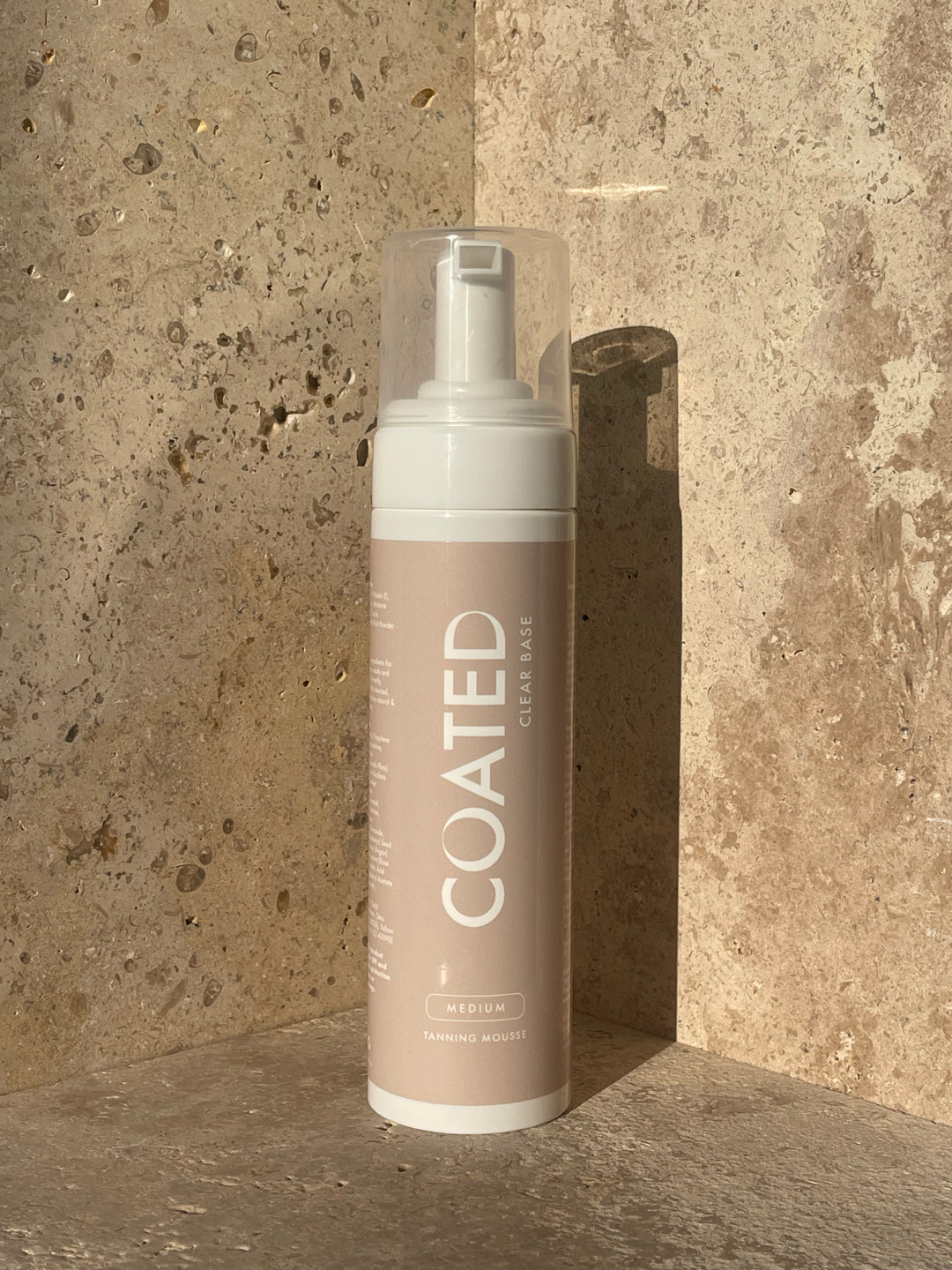 COATED Clear Base Self-Tan Mousse for lighter complexions or first-time tanners