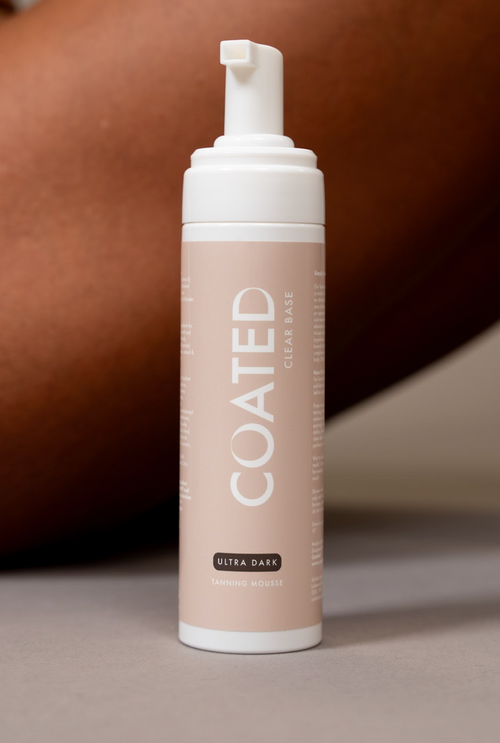 COATED Clear Base Self-Tan Mousse for lighter complexions or first-time tanners