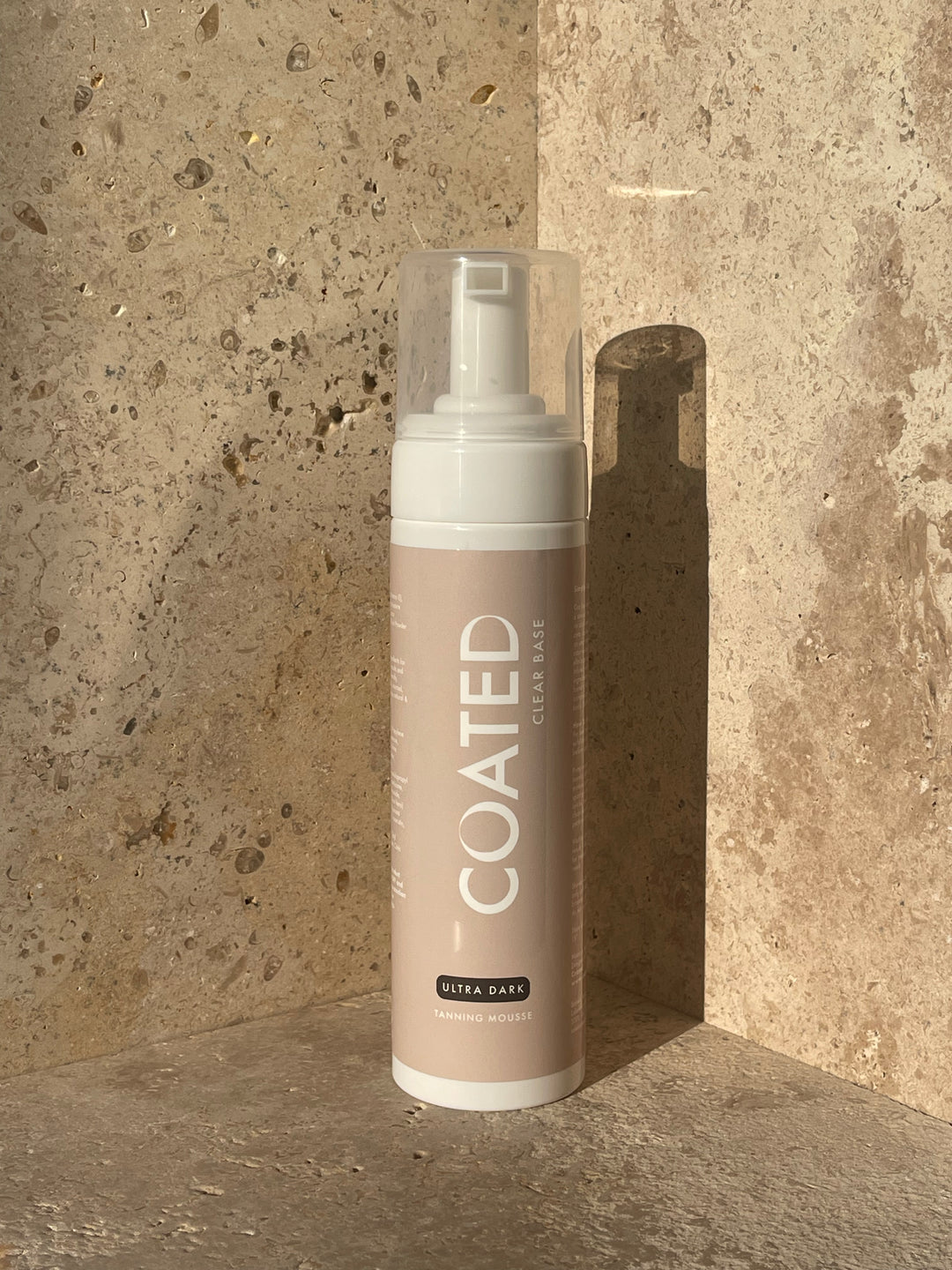 COATED Clear Base Self-Tan Mousse for lighter complexions or first-time tanners