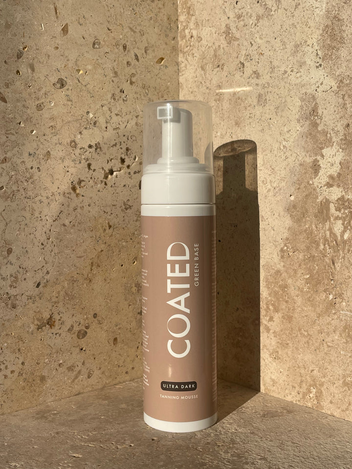 COATED Green Base Self-Tan Mousse for red and pink undertone skin tones