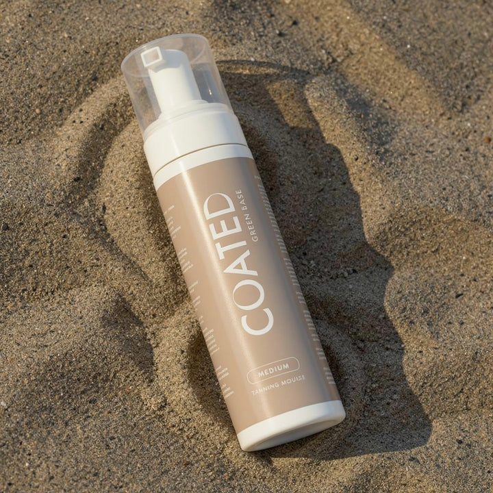 COATED Green Base Self-Tan Mousse for red and pink undertone skin tones