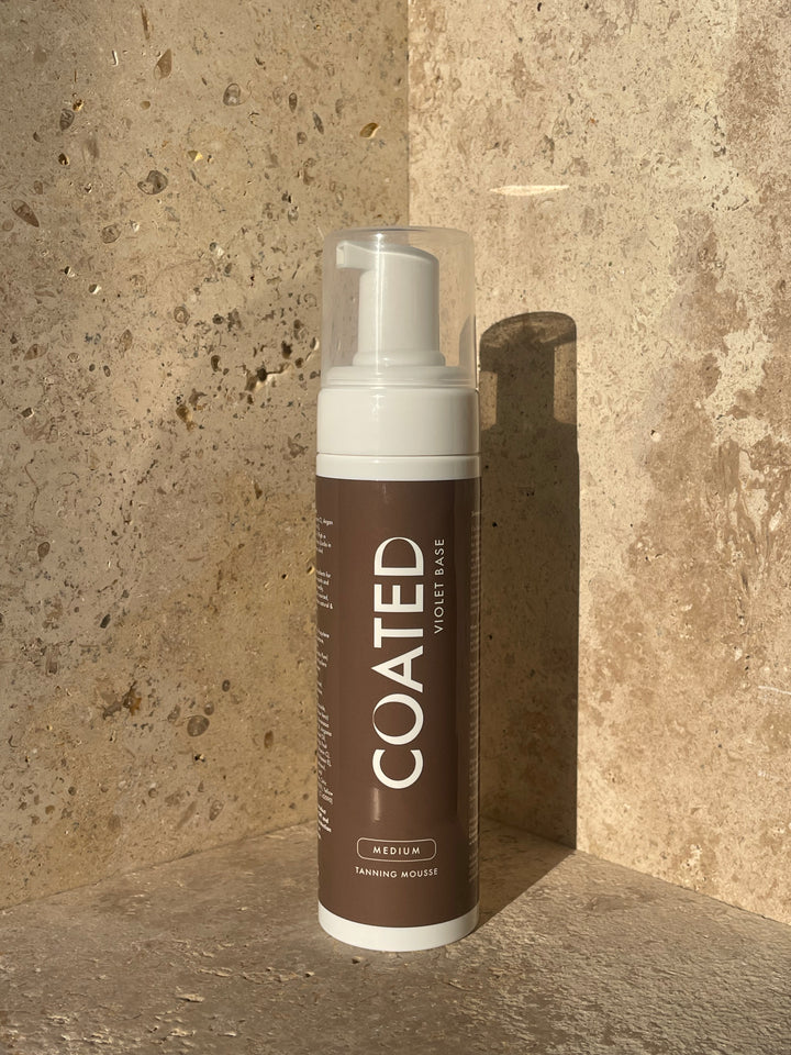 COATED Violet Base Self-Tan Mousse for neutral and olive skin tones
