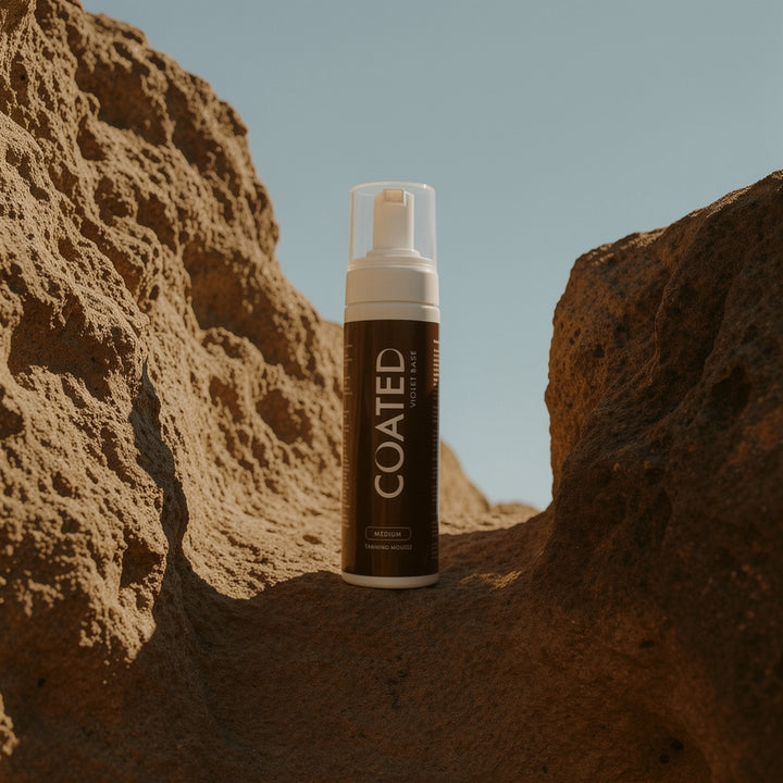 COATED Violet Base Self-Tan Mousse for neutral and olive skin tones